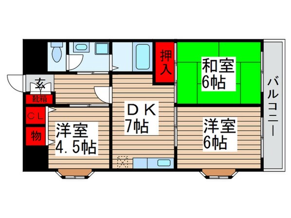 ウエストパ－ク西馬橋の物件間取画像